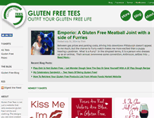 Tablet Screenshot of glutenfreetees.com